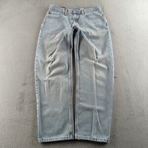 Vintage Y2K Levis 550 Jeans 34x30 (Fits 32x31) Blue Light Wash Faded Wide Baggy